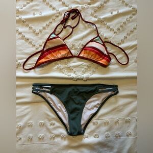 Aerie Striped bikini